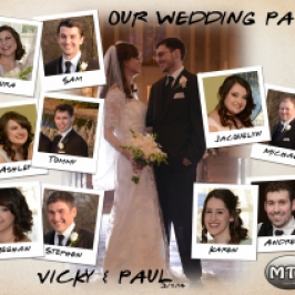 Custom Photo Creation - Wedding Party Polaroid Collage